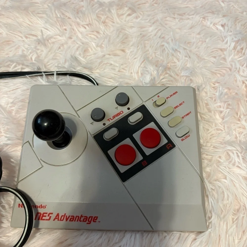 Nintendo NES Advantage Joystick - Gray and Red NES026 Video Game Controller